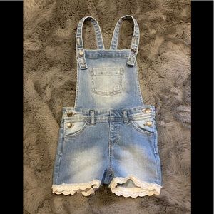 Overall shorts little girls Cat&Jack Sz 6/6X